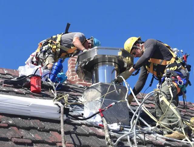 Protective chimney cap installed by Tega Cay Chimney Sweep in Tega Cay, SC