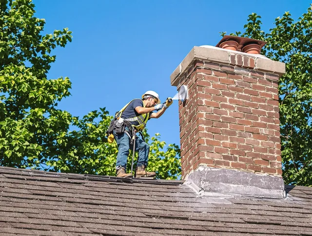 Tega Cay Chimney Sweep performing an inspection with advanced tools in Tega Cay, SC