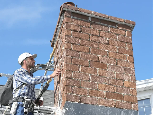Brickwork for a chimney rebuild by Tega Cay Chimney Sweep in Tega Cay, SC