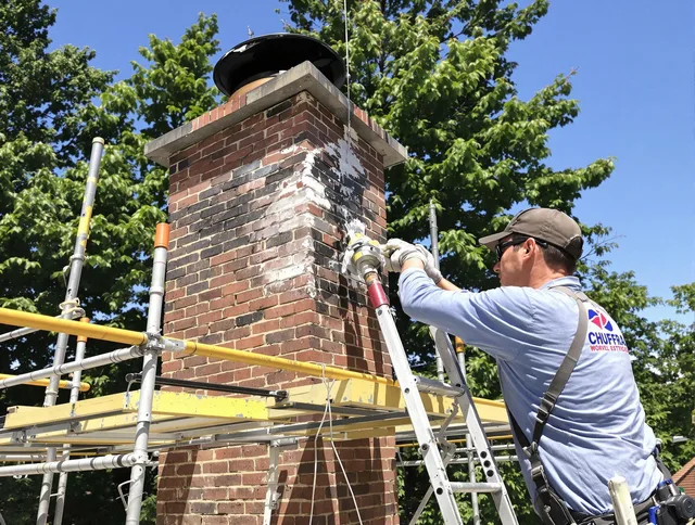 Structural chimney repair by Tega Cay Chimney Sweep in Tega Cay, SC