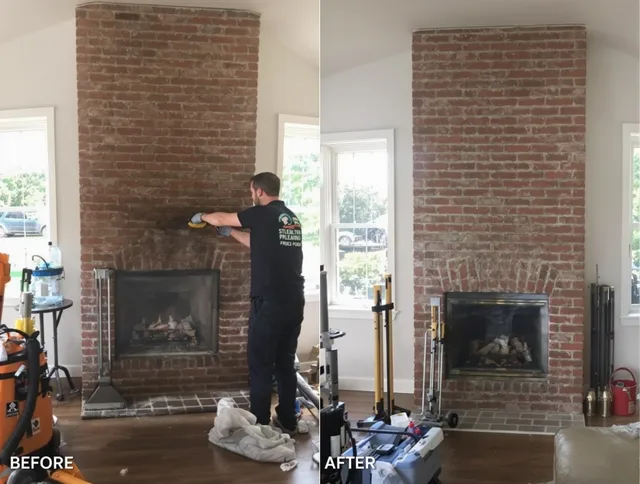 Finished chimney sweeping service by Tega Cay Chimney Sweep in Tega Cay, SC