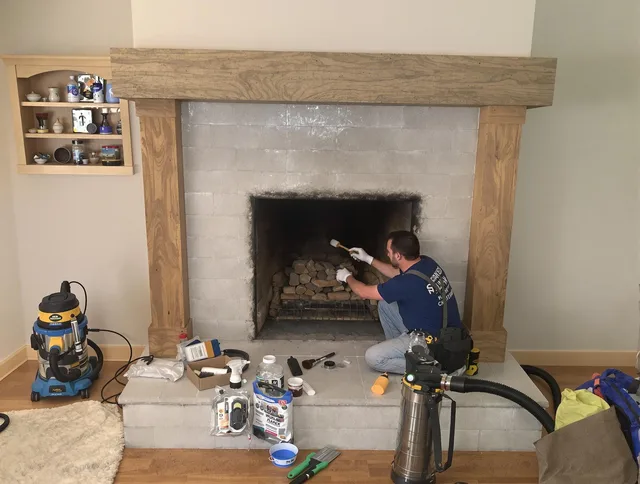 Detailed creosote removal process by Tega Cay Chimney Sweep in Tega Cay, SC