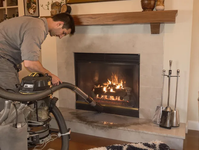 Routine fireplace upkeep by Tega Cay Chimney Sweep in Tega Cay, SC