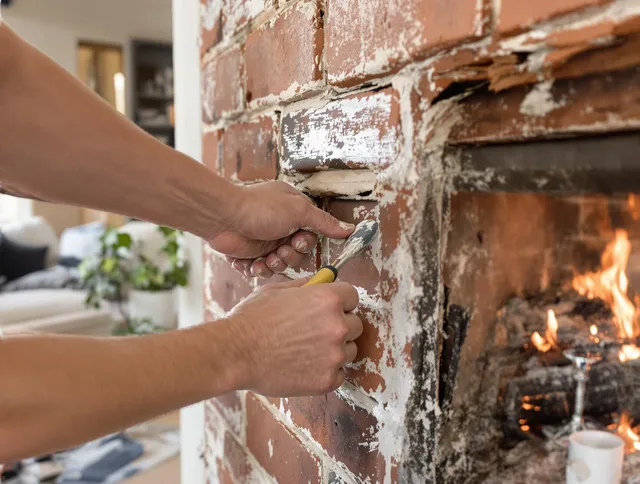 Routine fireplace repair by Tega Cay Chimney Sweep in Tega Cay, SC