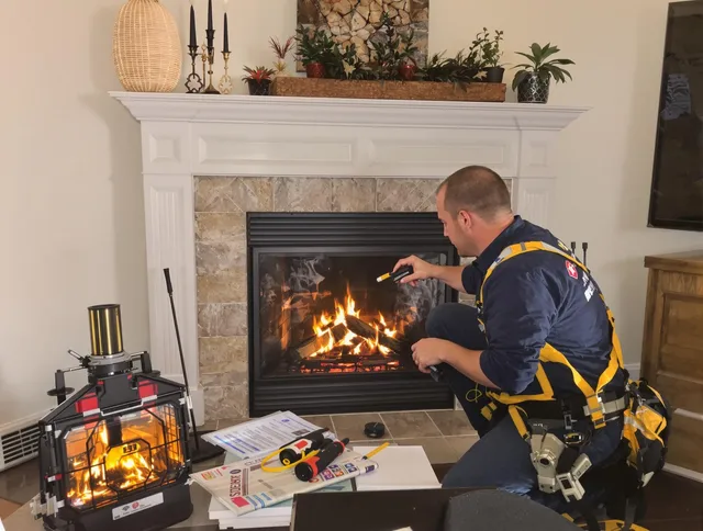 Safety-focused fireplace inspection by Tega Cay Chimney Sweep in Tega Cay, SC