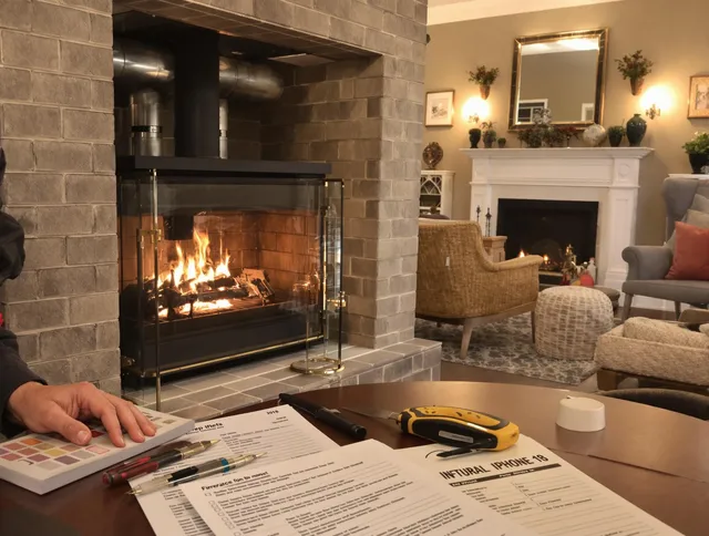 Tega Cay Chimney Sweep verifying fireplace safety measures in Tega Cay, SC